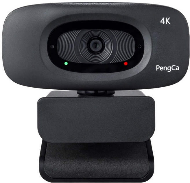 펭카 4K 800만 30fps 실사용 최적화 1200만 고해상도 촬영 스트리밍 웹캠, PCWEB1200, 블랙, 4K 웹캠