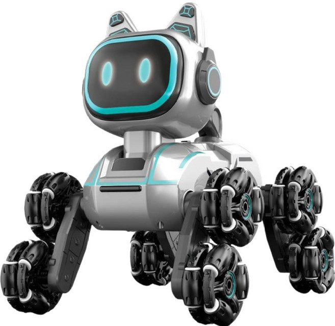 이온팩토리 원격제어 조종 RC로봇 강아지, 은회색(단일), 1개