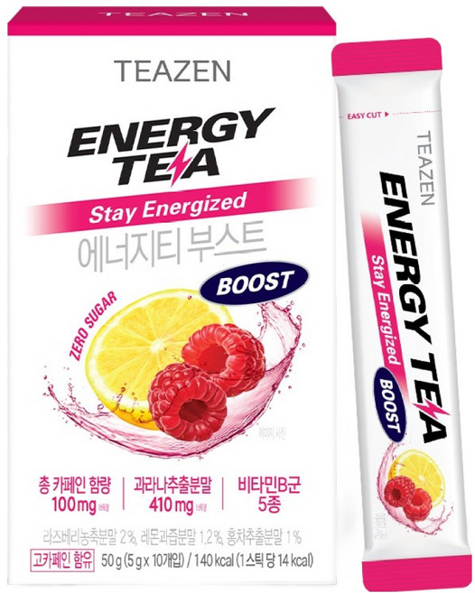 티젠 에너지티 부스트 스틱, 5g, 10개