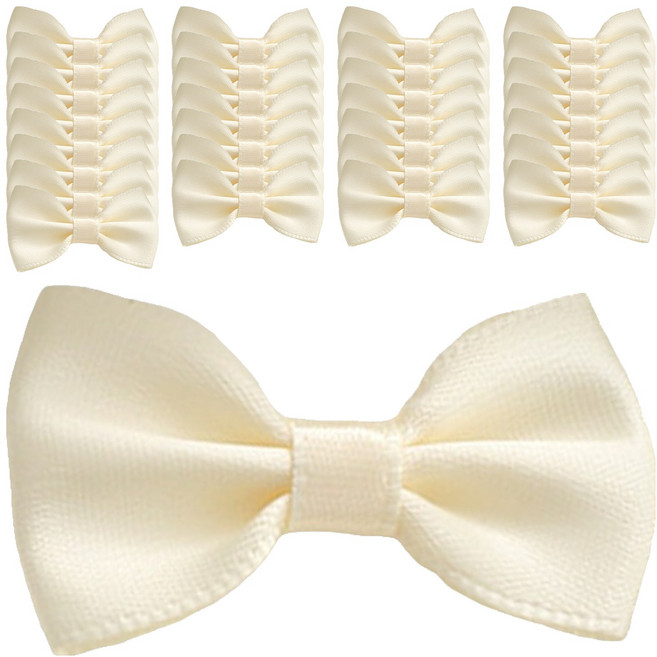 코히모 나비 완성리본 5W0301, 아이보리, 100개