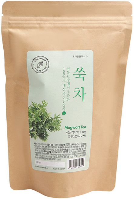 우리꽃연구소 쑥차, 1g, 40개입, 1개