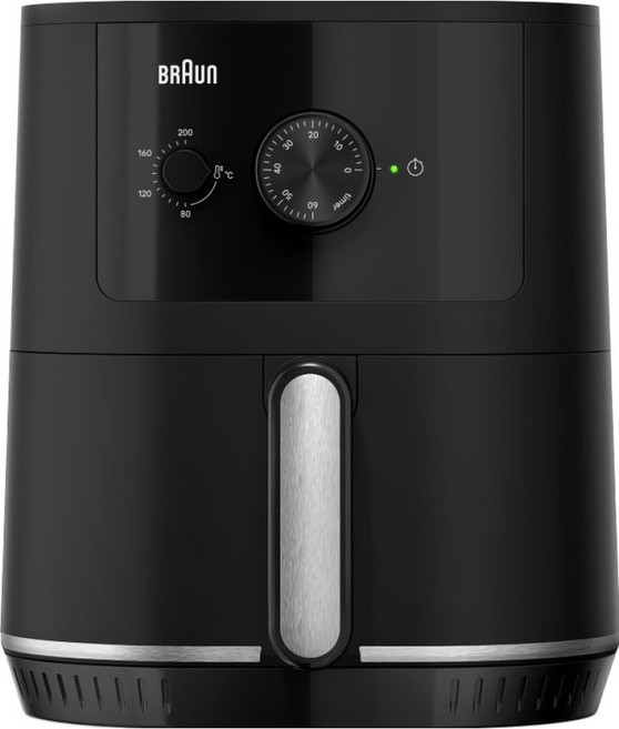 BRAUN 에어프라이어 4.3L, HF3000KBK, 블랙