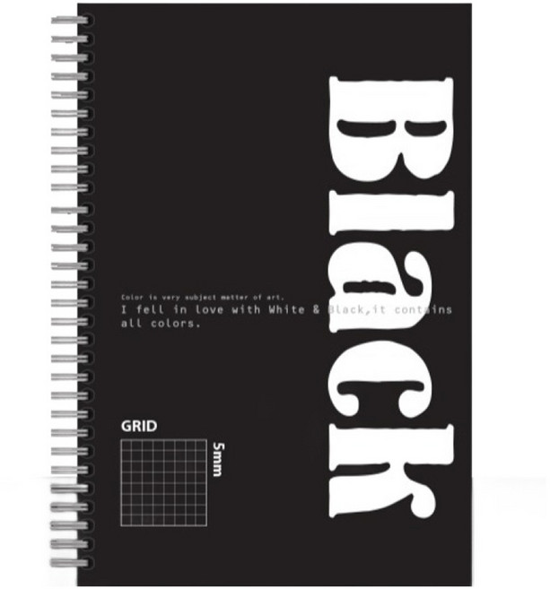 양지다이어리 흑백 16 그리드 노트, 랜덤발송, 1개입, 1개