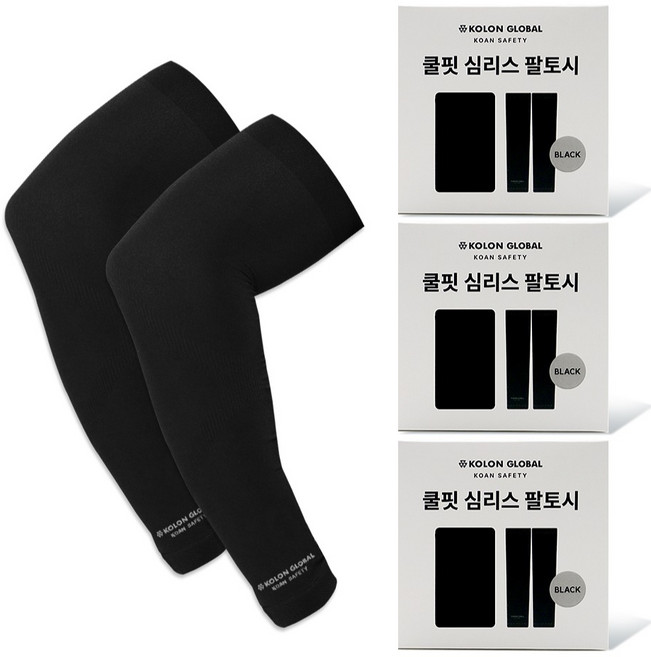 KOLON GLOBAL 涼感無縫袖套 2入 x 3組