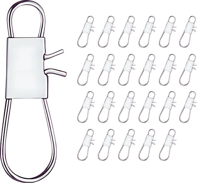 어복 스텐304 대용랑 인터락스냅, 24개, 1개입