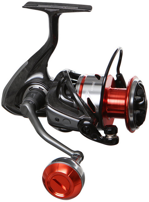 okuma 寶熊釣具 雙魚座 紡車式捲線器, PISCES 5000A, 黑色 + 紅色