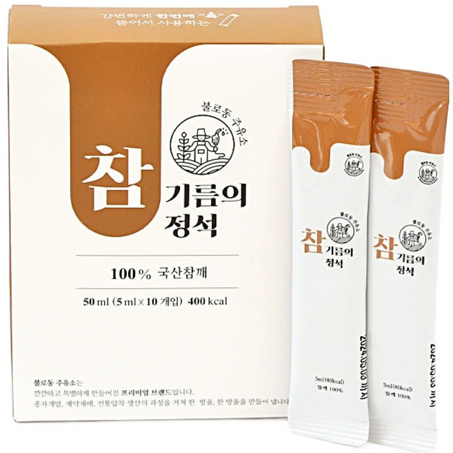 불로동주유소 참기름의 정석 스틱 10p, 50ml, 1개