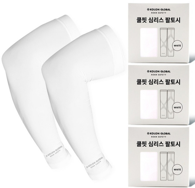 KOLON GLOBAL 涼感無縫袖套 2入 x 3組