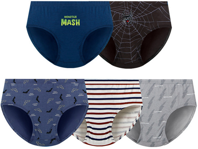 엠알키즈 남아용 히어로 순면 삼각팬티 5종세트