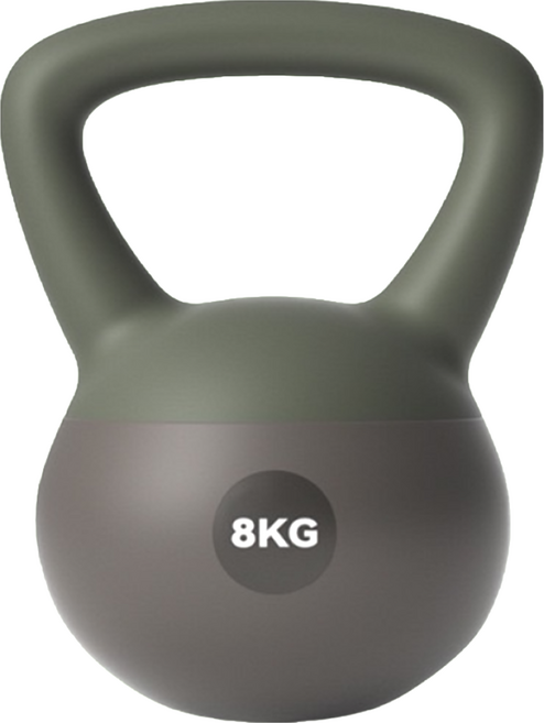 MICHAEL FITNESS 麥克健身 4~10kg 軟壺鈴 不傷地板, 8kg, 1個, 橄欖綠