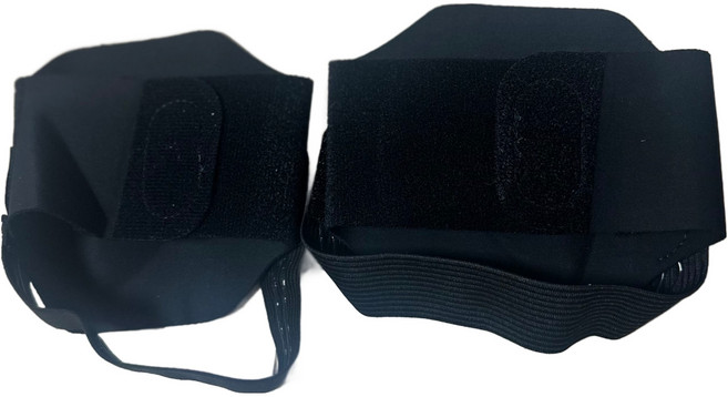 주몰리 벨크로 아치패드 L + R 세트 블랙, 1세트