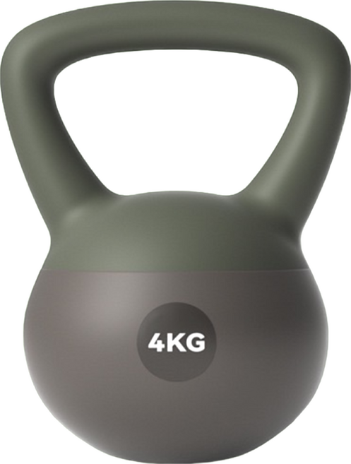 MICHAEL FITNESS 麥克健身 4~10kg 軟壺鈴 不傷地板, 4kg, 1個, 橄欖綠