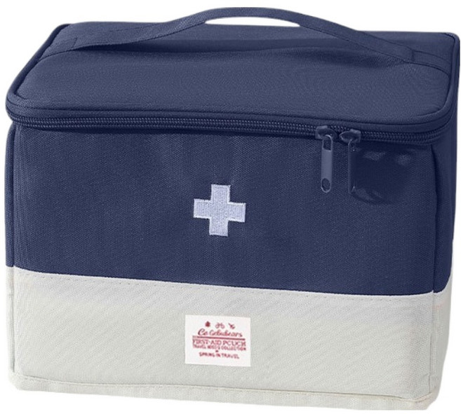 루네온 모던 휴대용 구급 가방 남색 2XL, 1개