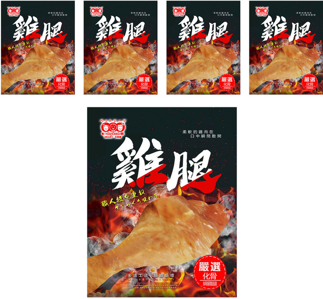 3baby 三個寶 化骨雞腿, 5包, 75g, 雞肉