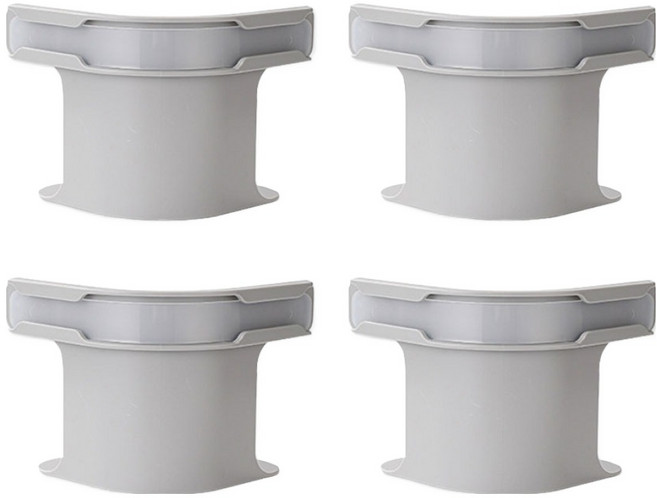 침대시트 밀림방지 매트리스 커버 고정기 4p 세트, 그레이