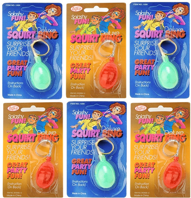 스투피드 비에이비오 속았다 반지 모형 물총, 랜덤발송, 6개