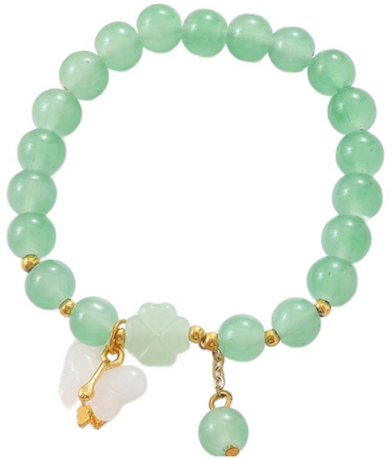 홈셀 행운기원 팔찌 K3631 옥 나비 18cm, 1개