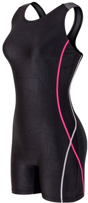 쿠기어드벤쳐 여성용 반전신 X자형 3부 실내수영복 KS-S8541