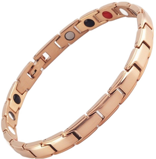 홈셀 여성용 팔찌 로즈골드 21 x 0.7cm, 1개