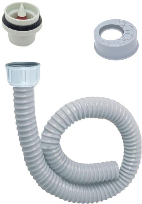 아비앙 싱크대 악취차단 꼬깔트랩 + 싱크호스 90cm + 악취방지캡 세트, 1세트