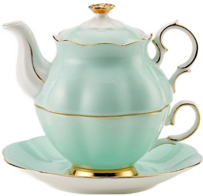 티로직 다이아나 도자기 티포원 세트, 스카이블루, 1세트