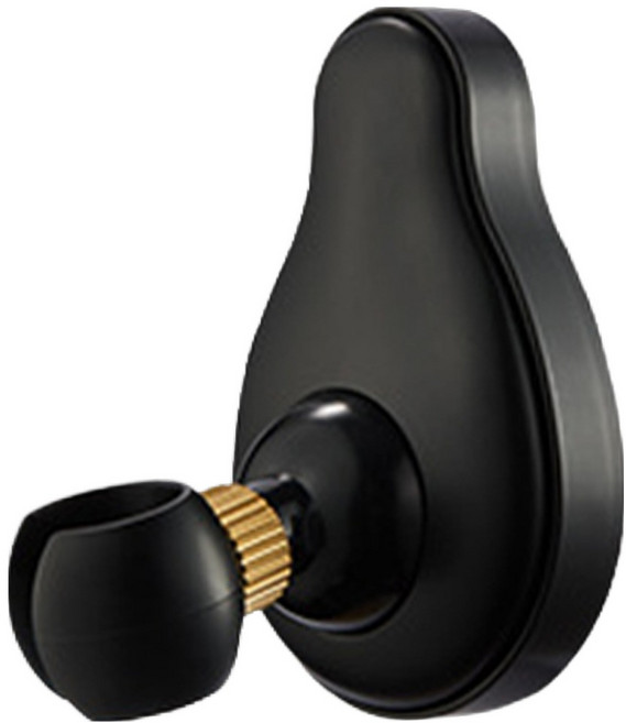 한봄누리 각도 조절 초강력 접착 샤워기 거치대, 블랙