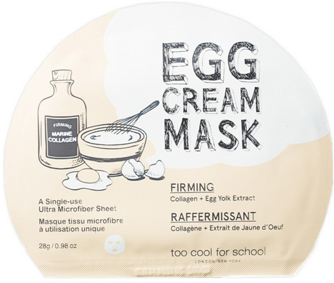투쿨포스쿨 에그 크림 마스크 퍼밍, 1개, 1개입