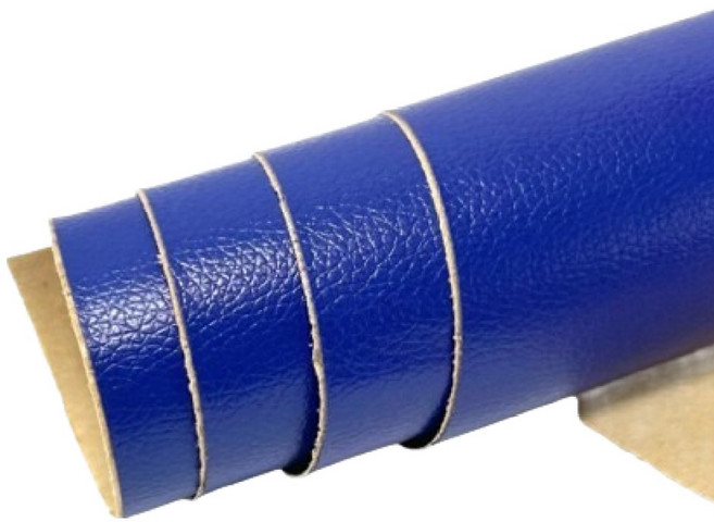 크블랑스 접착식 쇼파 의자 가죽 리폼 스티커, 코발트블루