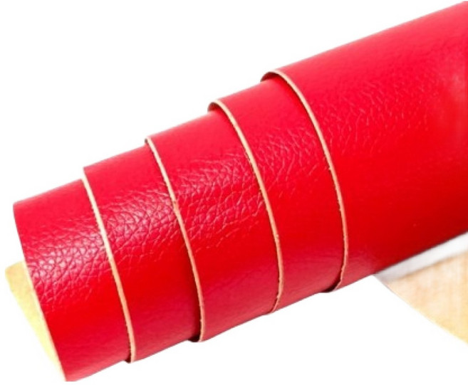 크블랑스 접착식 쇼파 의자 가죽 리폼 스티커, 레드