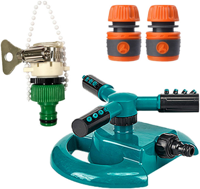 길그리 회전 스프링클러 독립형 세트 12-16mm용, 1세트, 혼합색상