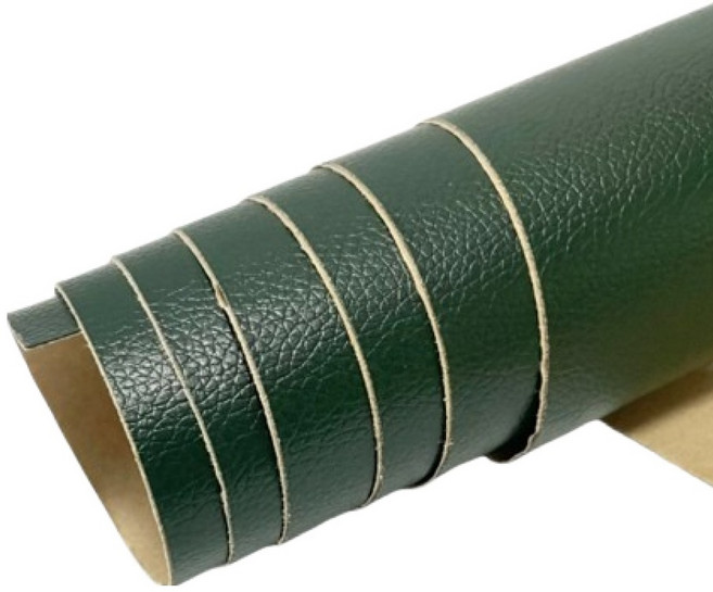 크블랑스 접착식 쇼파 의자 가죽 리폼 스티커, 다크그린