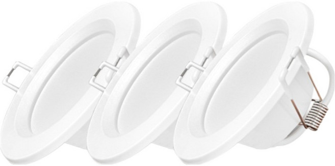 HiPPO LED Simple 플리커프리 방습 매입등 8W 75~90mm 3p + 니트릴 장갑 세트, 주광색, 1세트