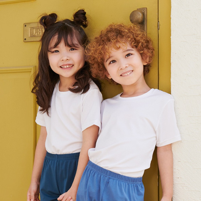 엠알키즈 아동용 흡습속건 에어로쿨 이너 반팔티 2p