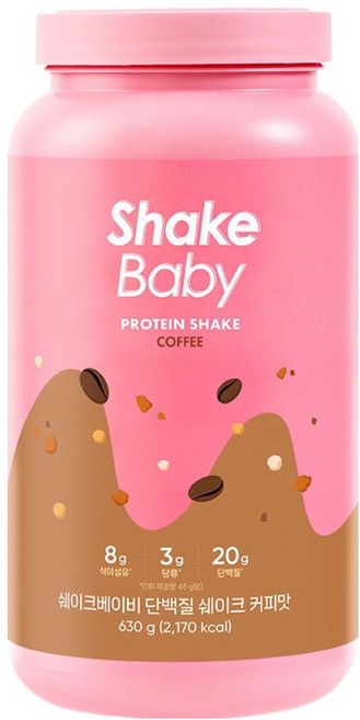 쉐이크베이비 락토컷 단백질 쉐이크 커피맛, 630g, 1개
