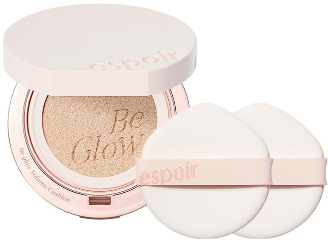 에스쁘아 비글로우 볼륨 쿠션 파운데이션 13g + 퍼프 2p 세트, 13 포슬린, 1개