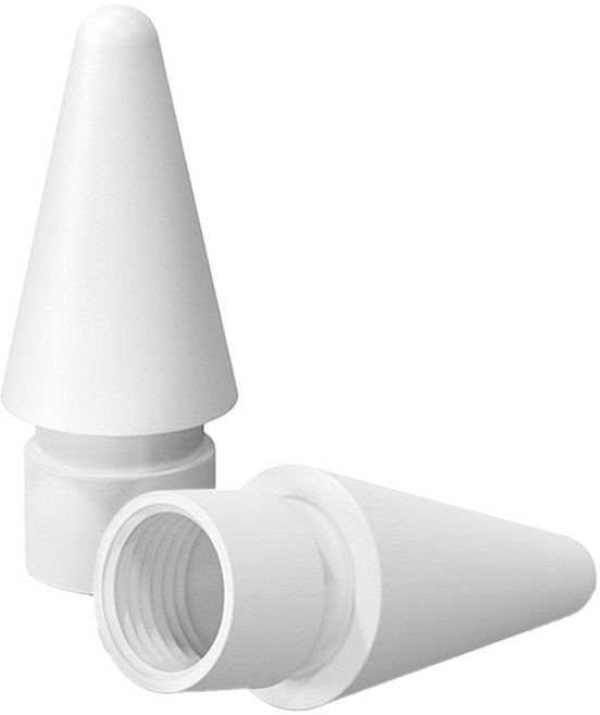 구스페리 애플펜슬 1/2세대 호환 HB 펜촉, 화이트, 2개