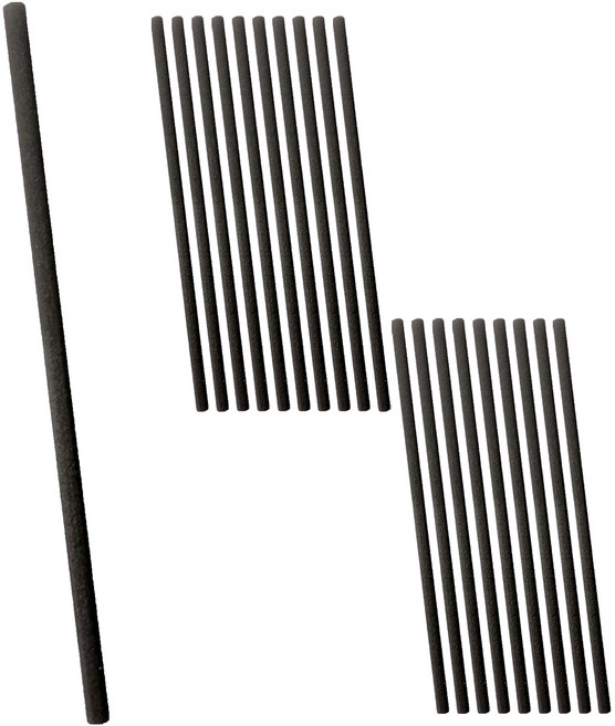 제로캔들 디퓨저 롱 섬유 스틱 8mm 30cm, 블랙, 4개, 5개입