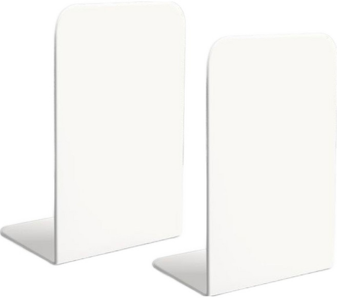 이롭상회 정리정돈 북엔드 L타입 무지 2p, 화이트