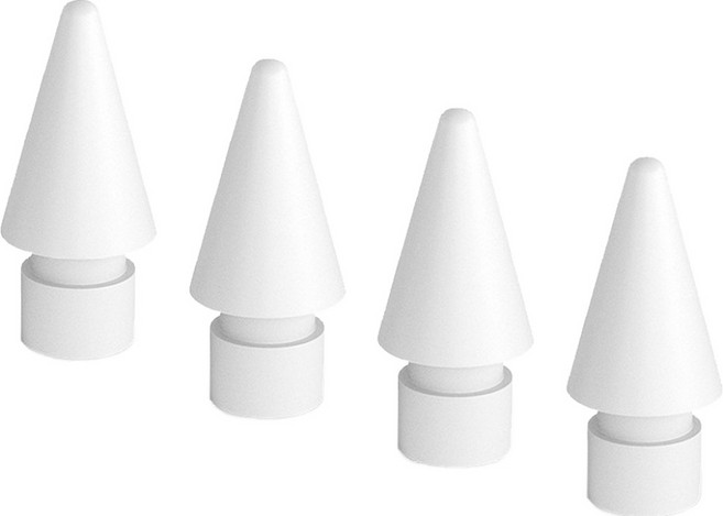 구스페리 애플펜슬 1/2세대 호환 HB 펜촉, 화이트, 4개