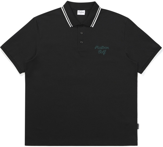 말본 남성용 백 버킷 포인트 폴로 골프 티셔츠