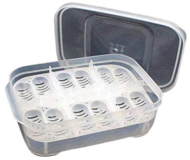 그린허그 파충류 에그트레이 12구, 혼합색상, 1개