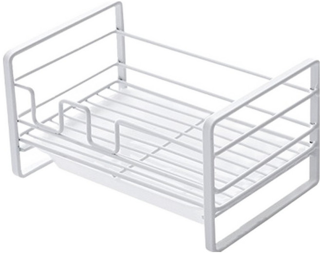 히키스 주방 와이드 수세미 거치랙, 화이트, 1개