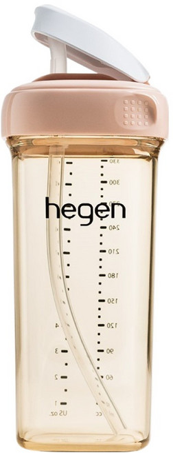 헤겐 유아용 V3 PPSU 빨대컵, 330ml, 1개, 핑크