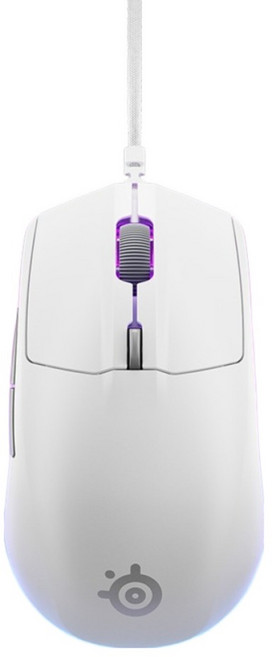 스틸시리즈 Rival 3 Gen2 유선 게이밍 마우스, 화이트, 62516