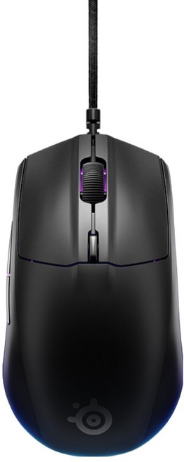 스틸시리즈 Rival 3 Gen2 유선 게이밍 마우스, 블랙, 62515