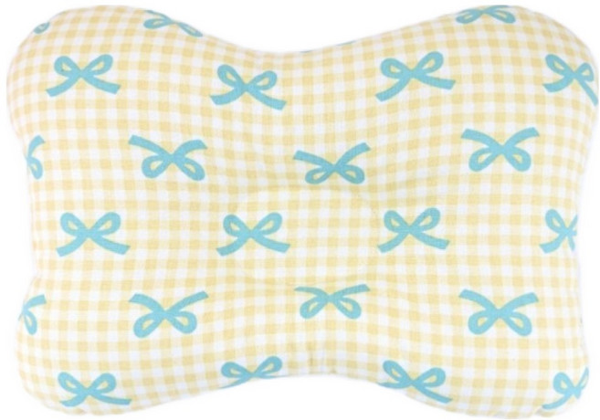 제이유니 유아용 순면 짱구 베개, 보니옐로우, 1개
