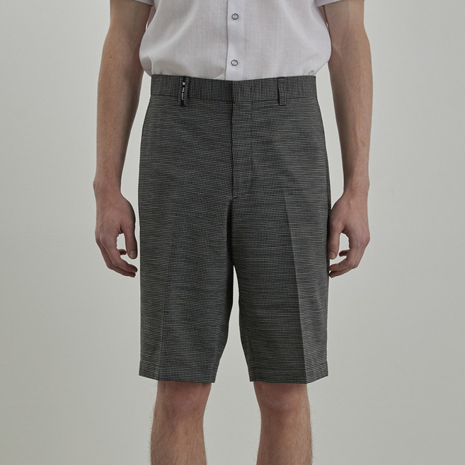 인디안 남성용 스판 체크 골프 반바지 MIGDS5M4241