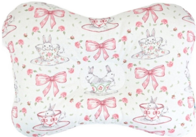 제이유니 유아용 순면 짱구 베개, 티컵래빗, 1개