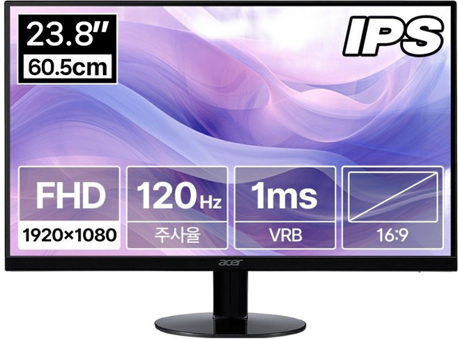 acer 宏碁 FHD 120Hz IPS 螢幕, SA240Y G0, 60.5cm