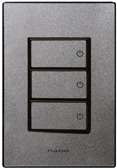 나노전기 아트2 SIMPLE 3구 스위치 인테리어 아크릴 배선기구 펄그레이, 1개